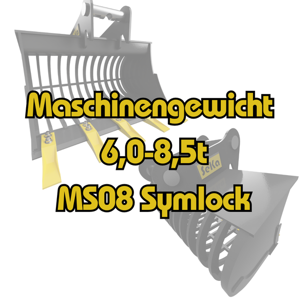 6,0-8,5t Sieblöffel MS08 Symlock