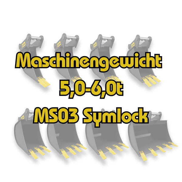 5-6t Tieflöffel MS03 Symlock