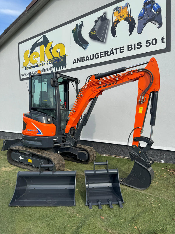 Minibagger 2,6t Lonking CDM6025 zero Tail - SeKa Baumaschinen