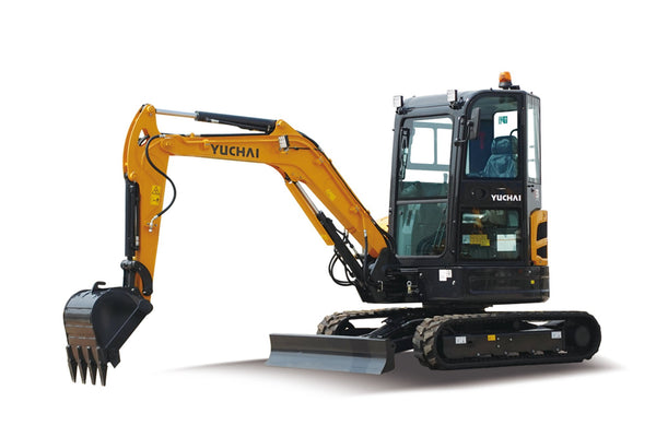 Yuchai U35 Minibagger 3,8 Tonnen | Zero-Tail Kompaktbagger mit Yanmar-Motor