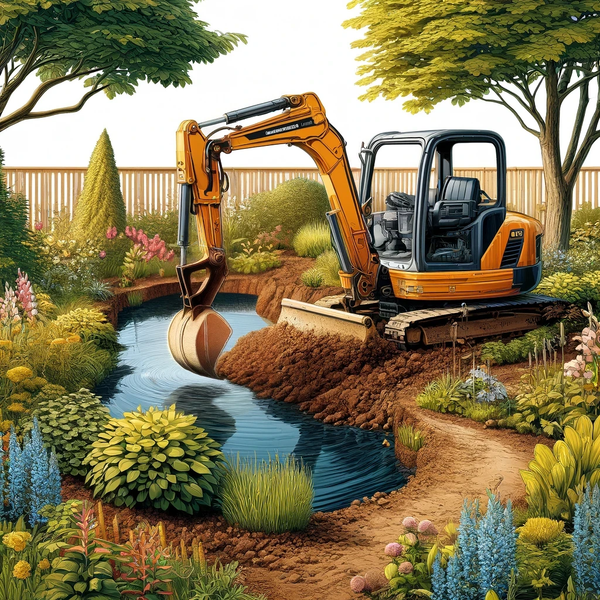 Minibagger im Garten- und Landschaftsbau: Die Top Anwendungsgebiete