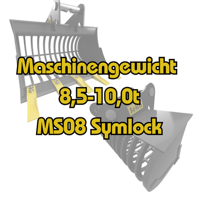 8,5-10,0t Sieblöffel MS08 Symlock