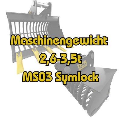 2,6-3,5t Sieblöffel MS03 Symlock