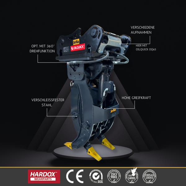 5-Finger Holzgreifer Steingreifer - SeKa Baumaschinen GmbH