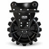 SeKa Verdichterrad MS03 Symlock Frontansicht – Schnellwechsleraufnahme für Bagger 2–5 t mit Abstreifer, 300 mm breit