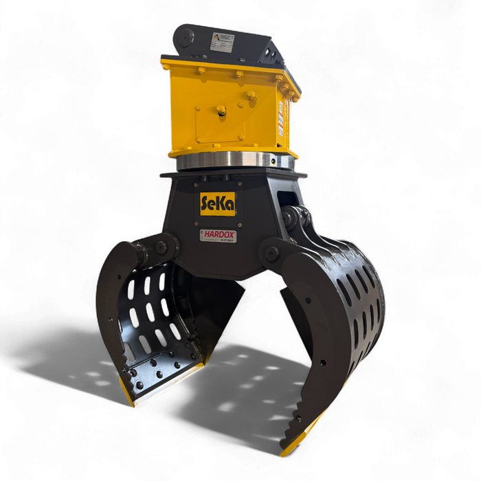 Sortiergreifer von SeKa für 3–6 t Bagger, gelochte Schalen

